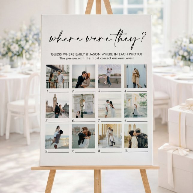 Where Were They Photo Couples Activity Foam Board (Creator Uploaded)