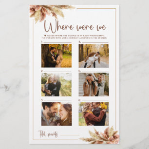 Where Were We Game Fall Pampas Grass Couple Photo