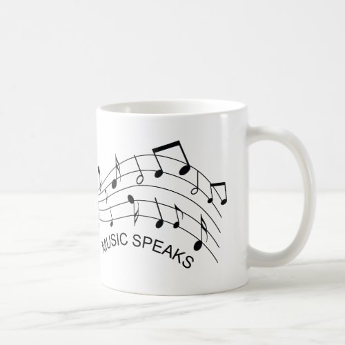 Where Words Fail Music Speaks Coffee Mug