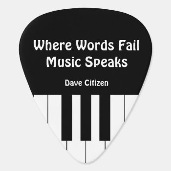 Where Words Fail  Music Speaks Plectrum 2 by DigitalDreambuilder at Zazzle