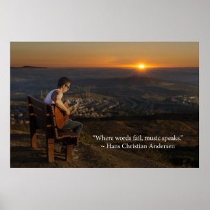 Where words fail music speaks poster