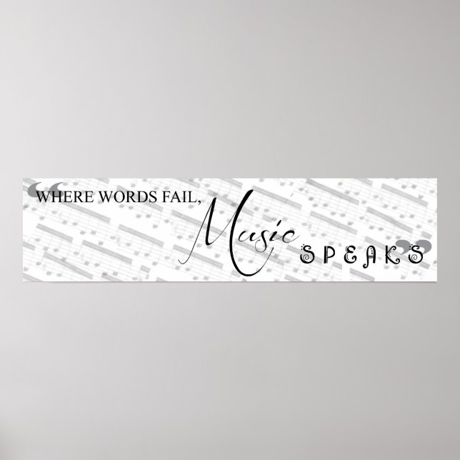 Where Words Fail, Music Speaks Poster (Front)