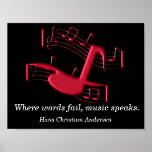 Where words fail - poster print