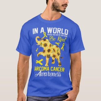 Where You Can Be Anything Be Kind Bone Cancer Awar T-Shirt