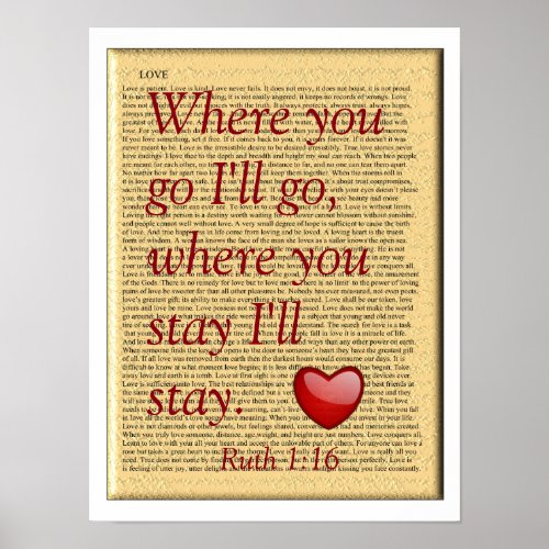 Where you stay _ Ruth 116 _ poster print