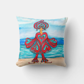 Where your Heart on your sleeve! Throw Pillow