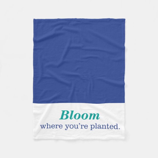 Where You're Planted Fleece Blanket (Front)
