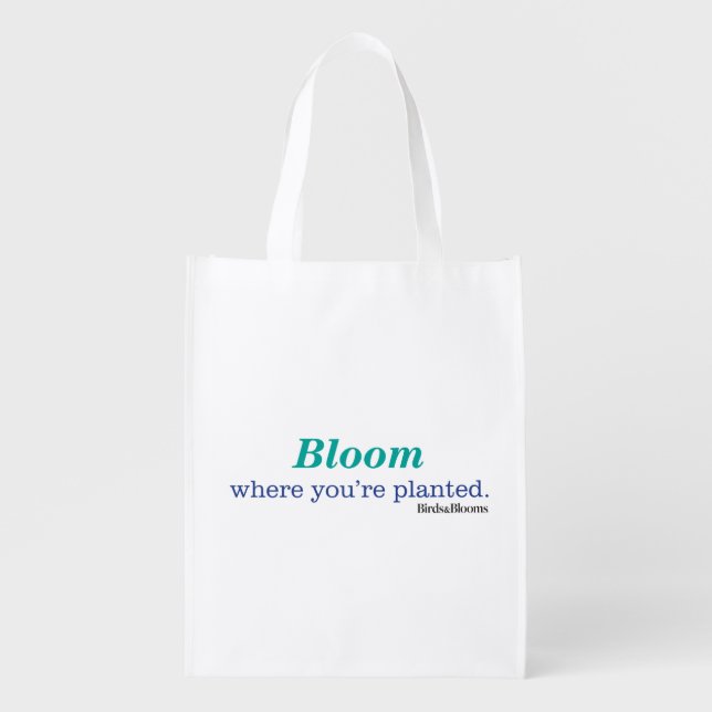 Where You're Planted Reusable Grocery Bag (Front)