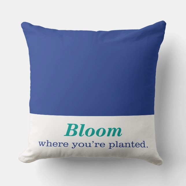 Where You're Planted Throw Pillow (Front)