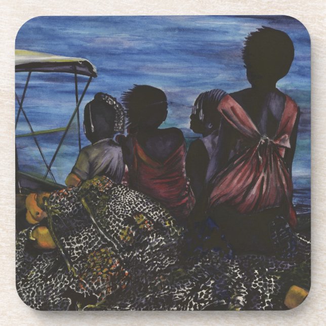 Where's Daddy? Harbor Island, Bahamas Coaster (Front)