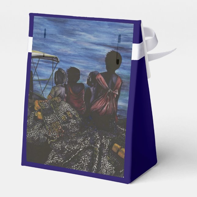 Where's Daddy? Harbor Island, Bahamas Favor Boxes (Back Side)