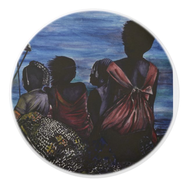 Where's Daddy? Harbor Island Ceramic Knob (Front)