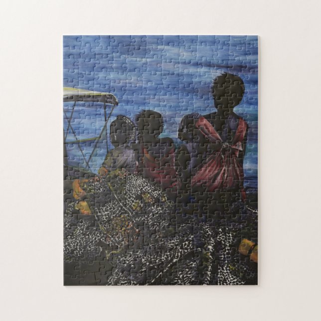 Where's Daddy? Harbor Island Jigsaw Puzzle (Vertical)