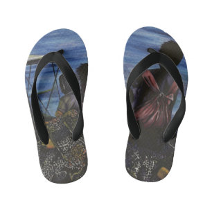 Where's Daddy? Harbor Island Kid's Flip Flops