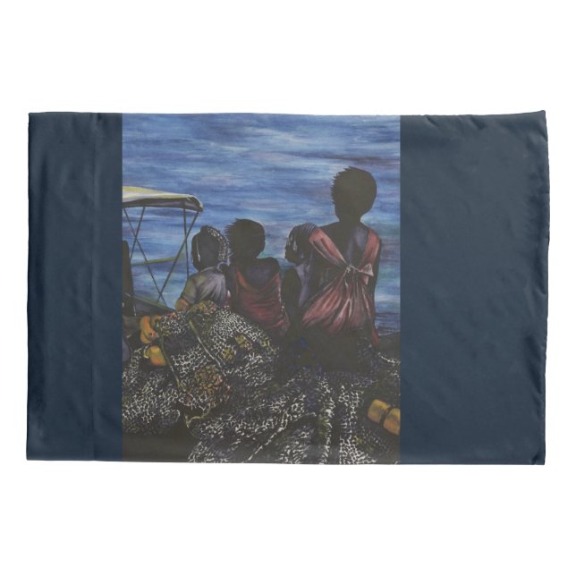 Where's Daddy? Harbor Island Pillow Case (Back)
