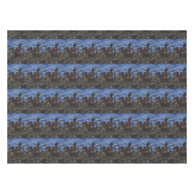 Where's Daddy? Harbor Island Tablecloth (Front (Horizontal))