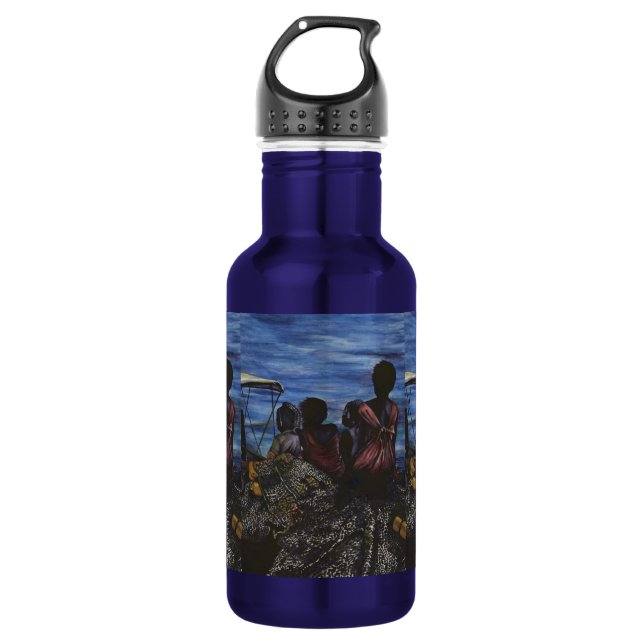 Where's Daddy? Harbor Island Water Bottle (Front)