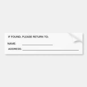 Where's My Car? Bumper Sticker