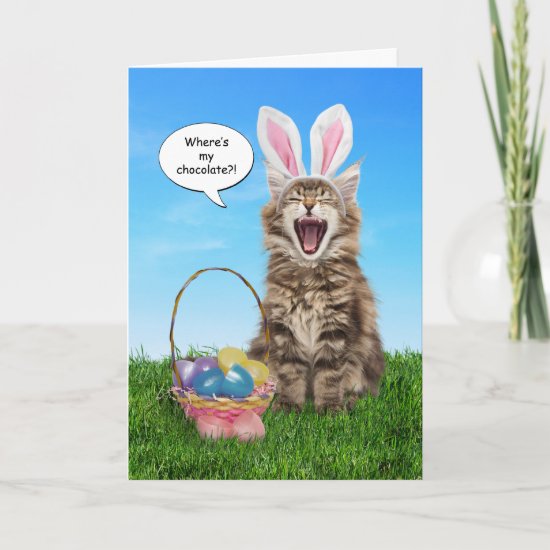 Where's My Chocolate? Easter Card