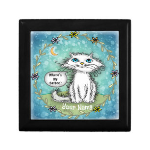 Wheres My Coffee Scraggles Cat Gift Box