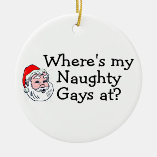 Gay Santa Christmas Ornaments & Gay Santa Ornament Designs | Zazzle