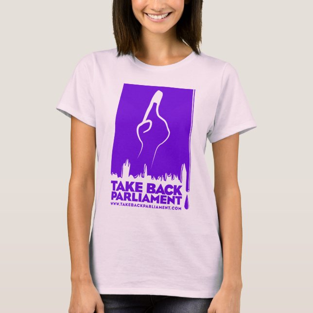Where's my Vote? Ladies organic fitted t-shirt (Front)