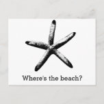 Where's the beach? postcard