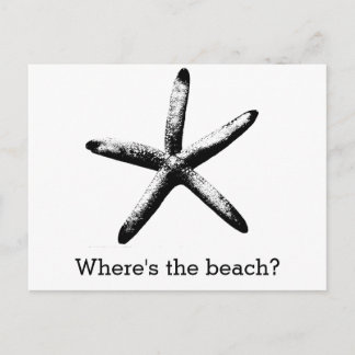 Where's the beach? postcard