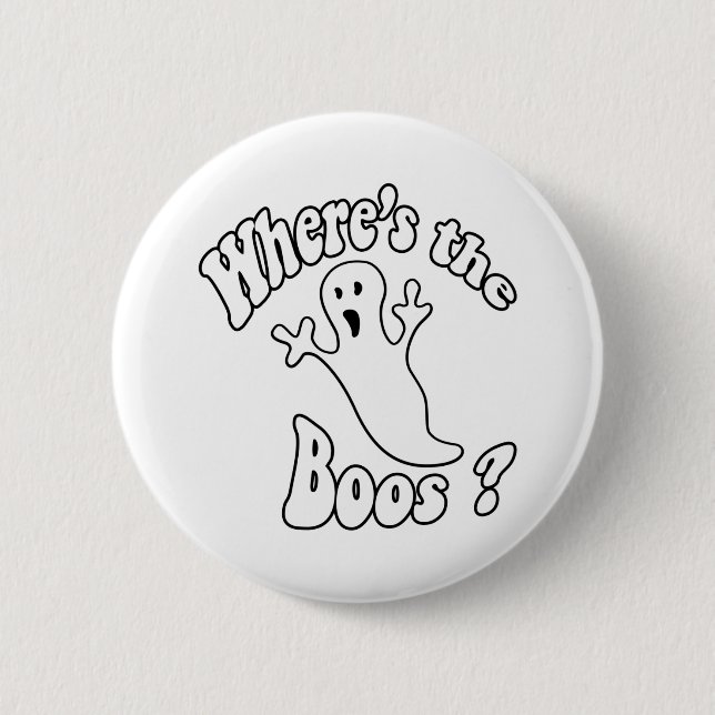 Where's the Boos? Button (Front)