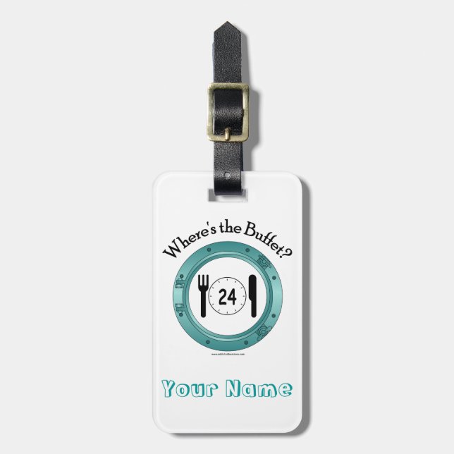 Where's the Buffet Luggage Tag (Front Vertical)