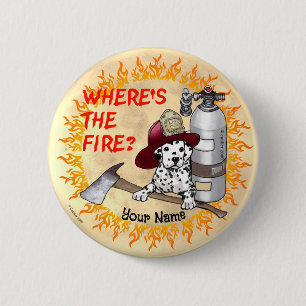 Wheres the Fire Firefighter  Button