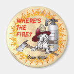 Wheres the Fire Firefighter magnet