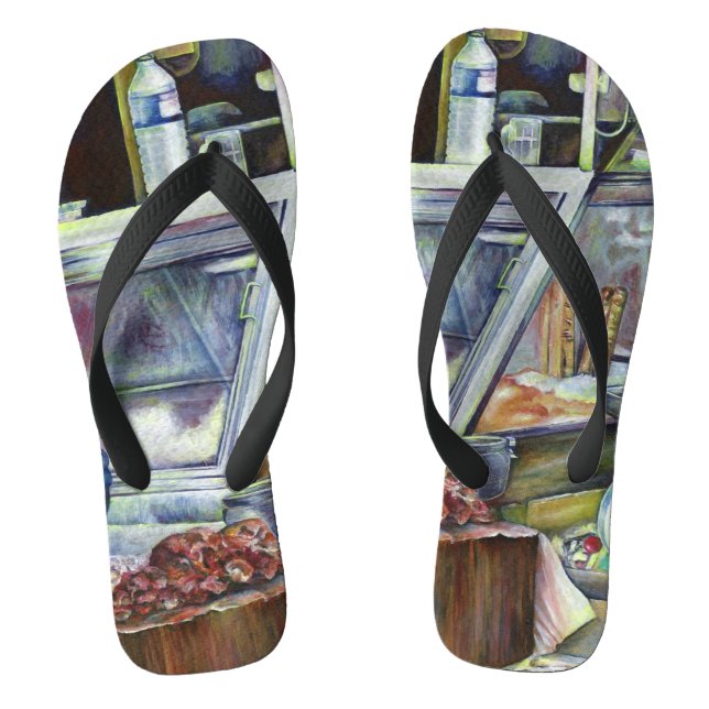 Where's The Fish Head Curry? Singapore Flip Flops (Footbed)