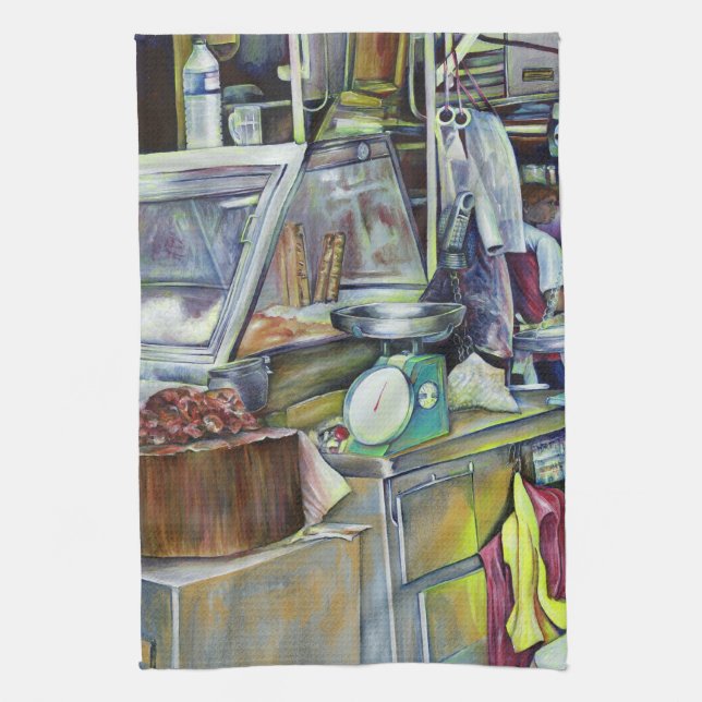 Where's The Fish Head Curry? Singapore Kitchen Towel (Vertical)