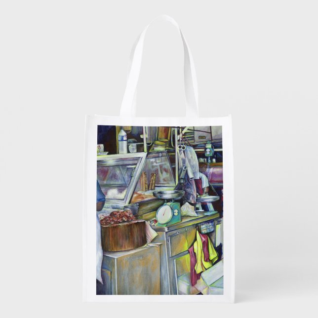 Where's the Fish Head Curry? Singapore Reusable Grocery Bag (Back)