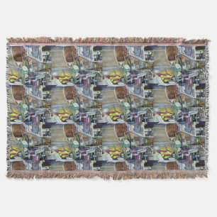 Where's the Fish Head Curry? Singapore Throw Blanket