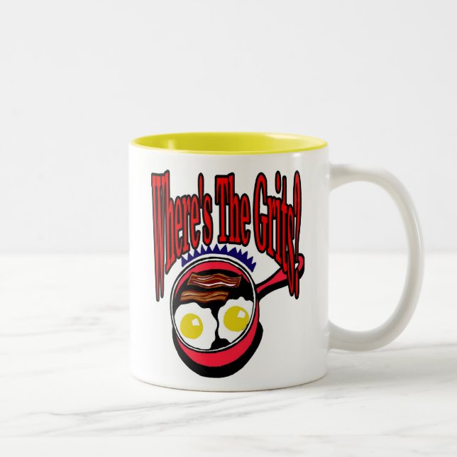 Where's The Grits? Two-Tone Coffee Mug (Right)