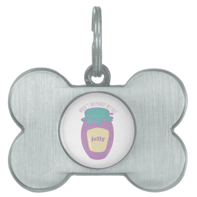 Where's The Peanut Butter? Pet Tag (Front)