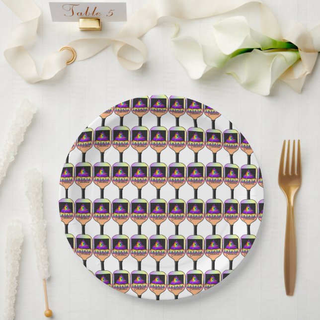 Where's The Pickleball  Paper Plates (Wedding)