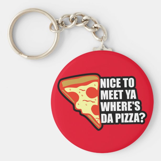 Pizza Keychains No Minimum Quantity Zazzle