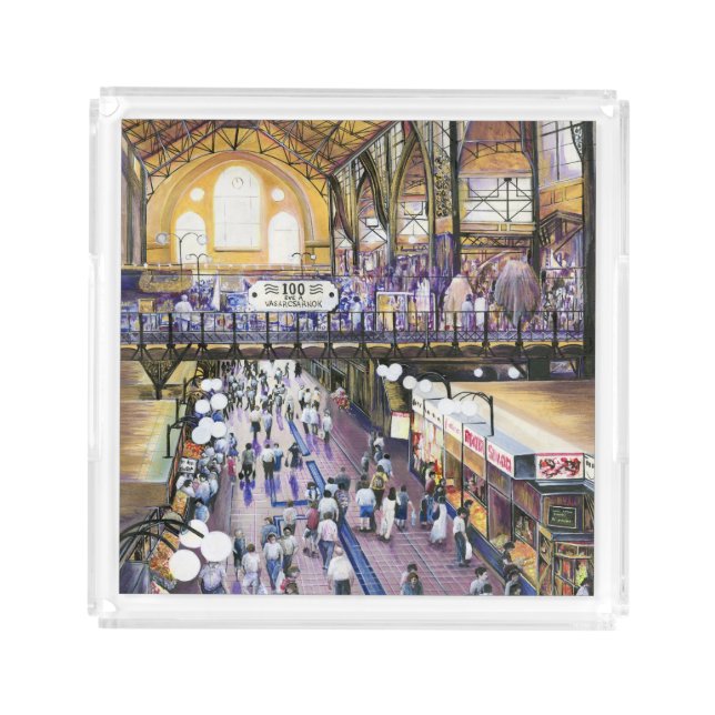 Where's the Water Closet? Budapest Acrylic Tray (Front)