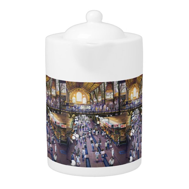 Where's the Women;s Water Closet? Budapest Teapot (Front)