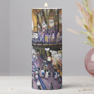 Where's the Women Water Closet Pillar Candle