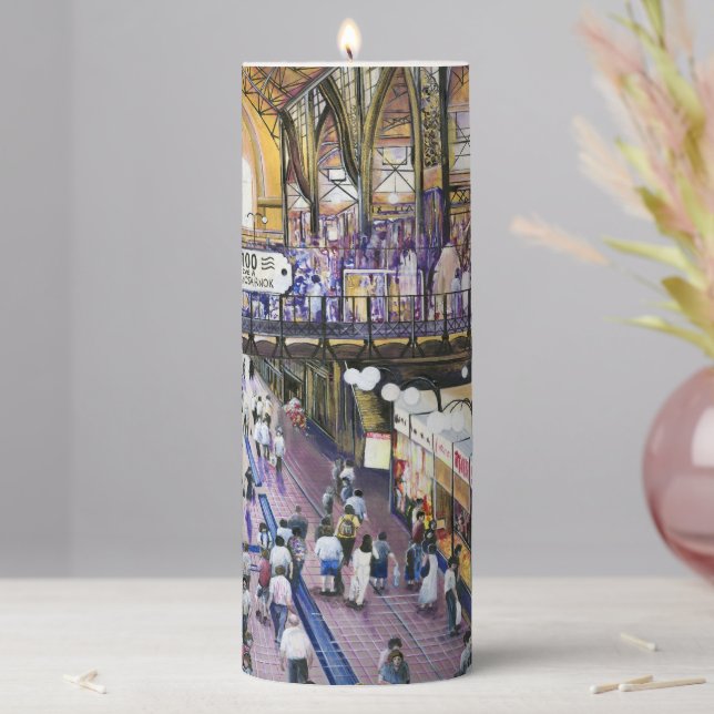 Where's the Women Water Closet? Pillar Candle (In Situ)