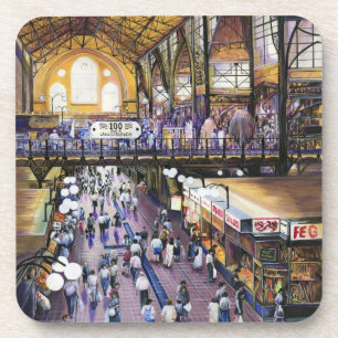 Where's the Women's Water Closet? Budapest Beverage Coaster