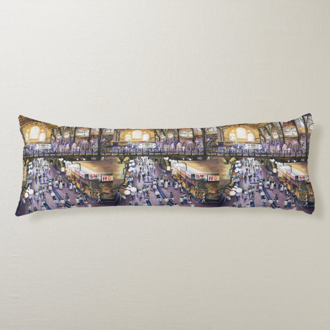 Where's the Women's Water Closet? Budapest Body Pillow (Front)