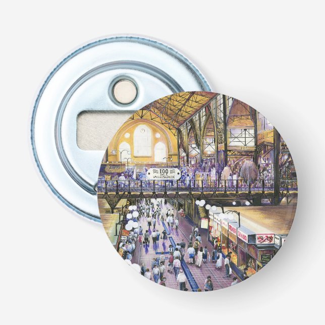 Where's the Women's Water Closet? Budapest Bottle Opener (Front)