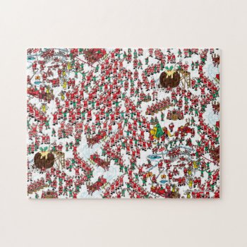 Where's Waldo | Being Santa Jigsaw Puzzle by WheresWaldo at Zazzle