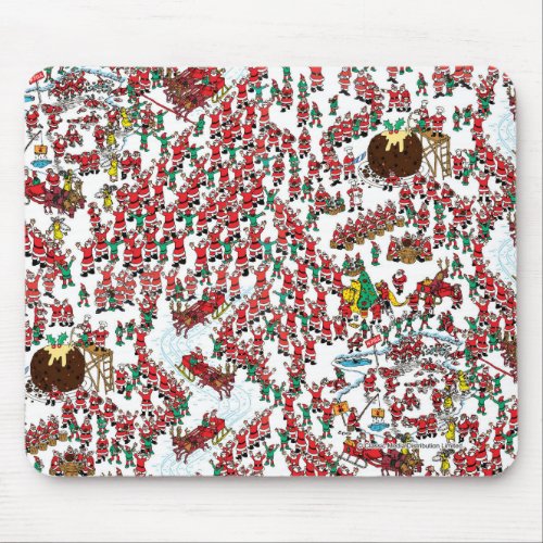 Wheres Waldo  Being Santa Mouse Pad