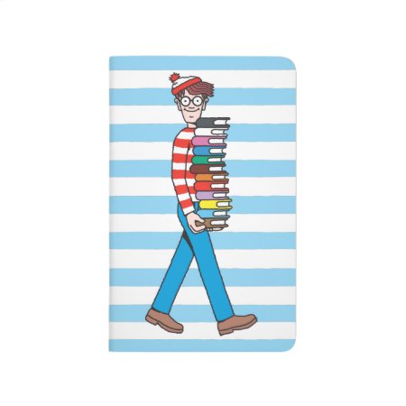Where's Waldo Carrying Stack Of Books